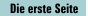 Die erste Seite